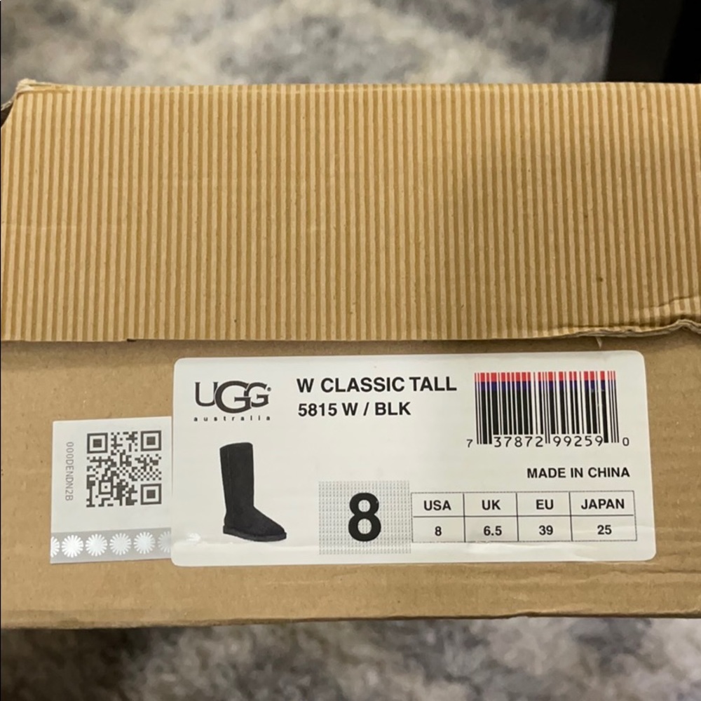 Ugg Black Tall Boots